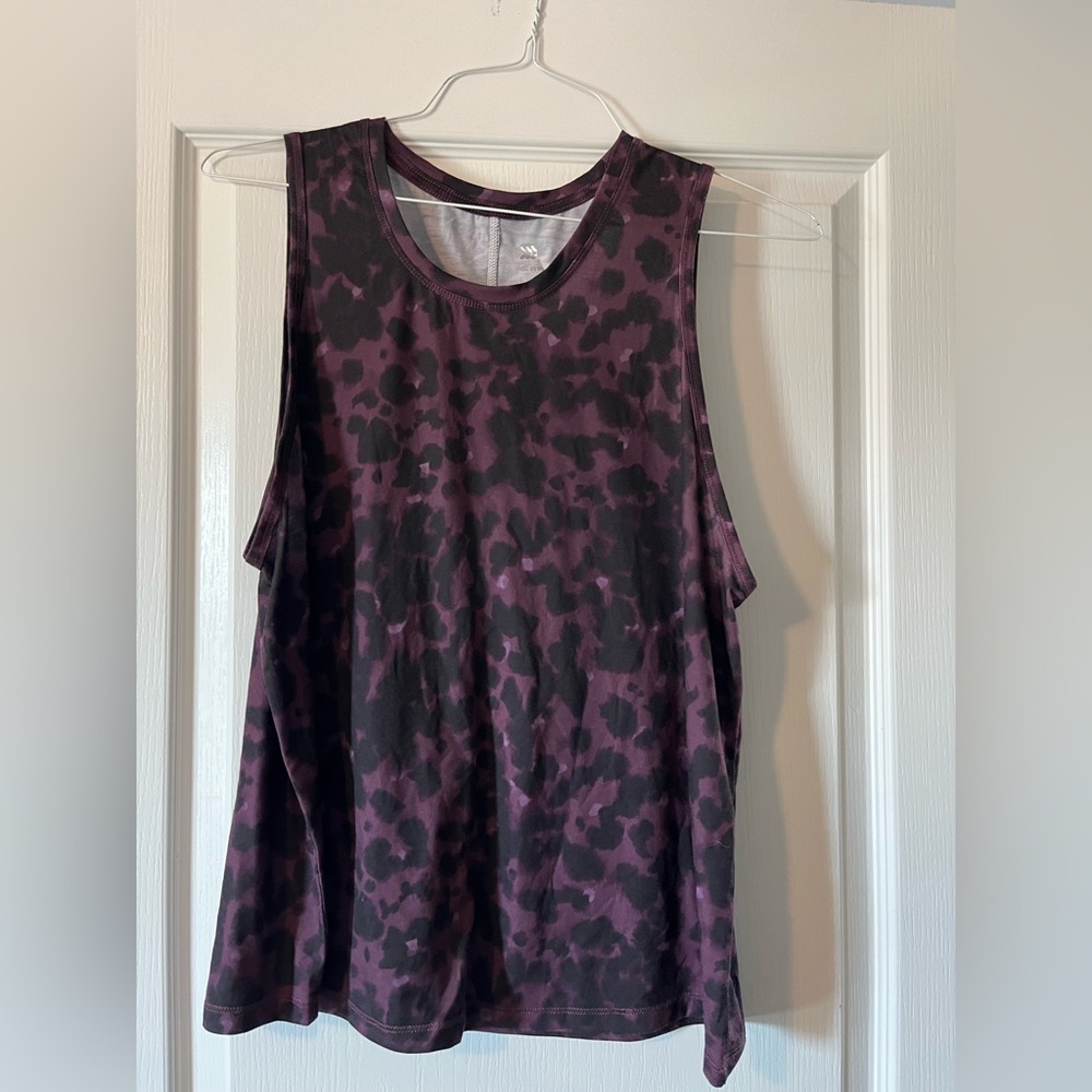 All in Motion Maroon and Black Tank Top